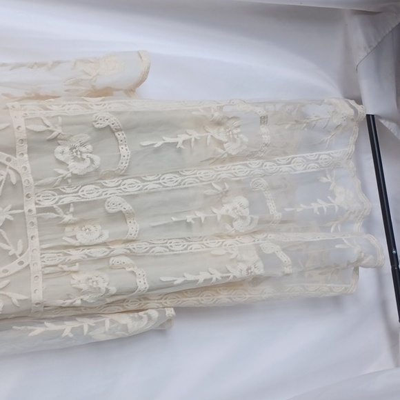 Entro Lovely Lace Dress Wedding Dress Boho Lace Rehersal, Crochet, S - Picture 8 of 11